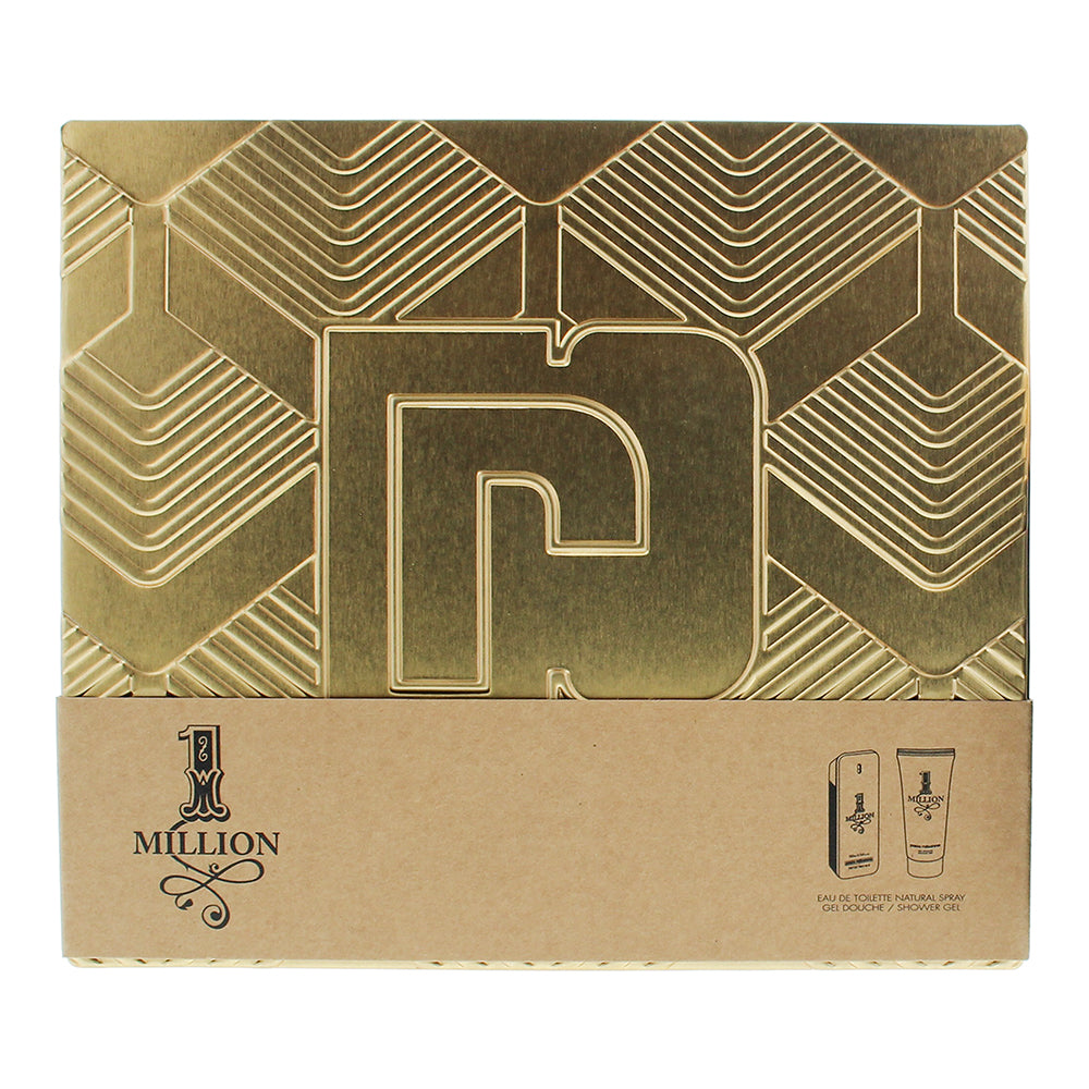 Paco Rabanne 1 Million 2 Piece Gift Set: Eau de Toilette 100ml - Shower Gel 100m - Box
