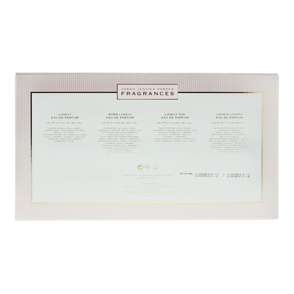 Sarah Jessica Parker Lovely 4 Piece Gift Set: Eau de Parfum 4 x 5ml