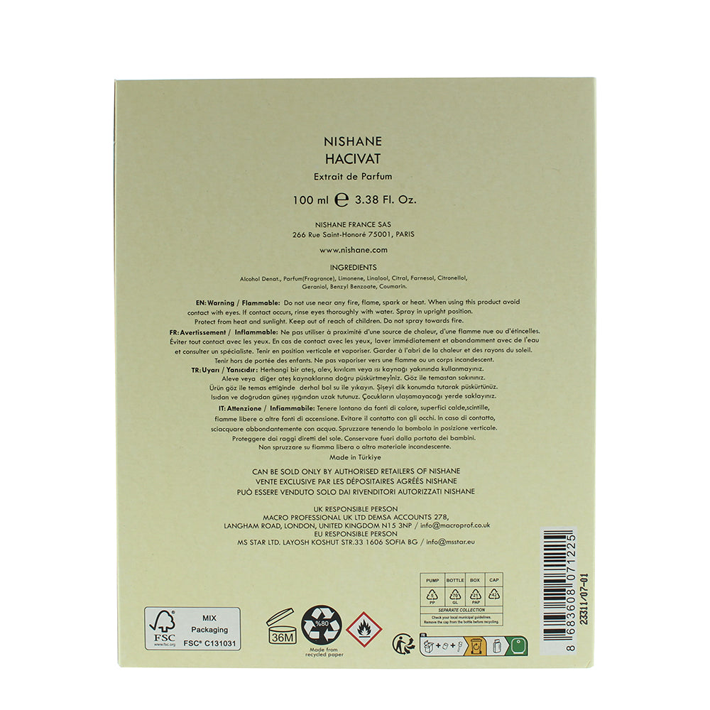 Nishane Hacivat Extrait de Parfum 100ml