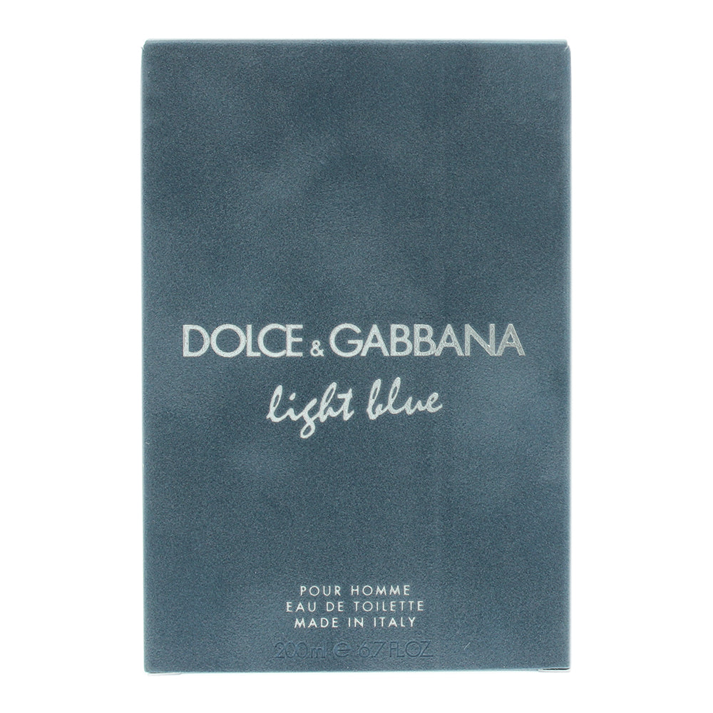 Dolce & Gabbana Light Blue Pour Homme Eau de Toilette 200ml - Box