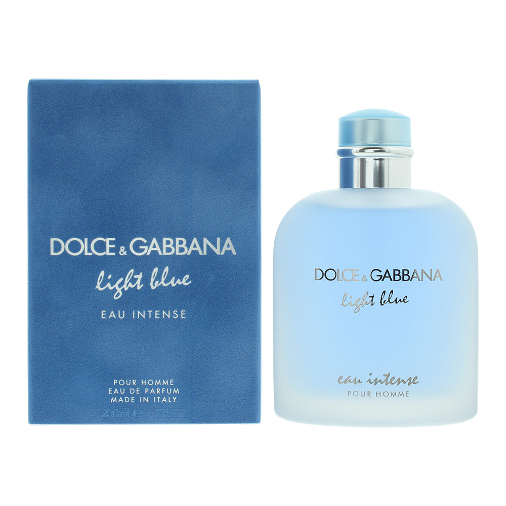 Dolce & Gabbana Light Blue Eau Intense Pour Homme Eau de Parfum 200ml