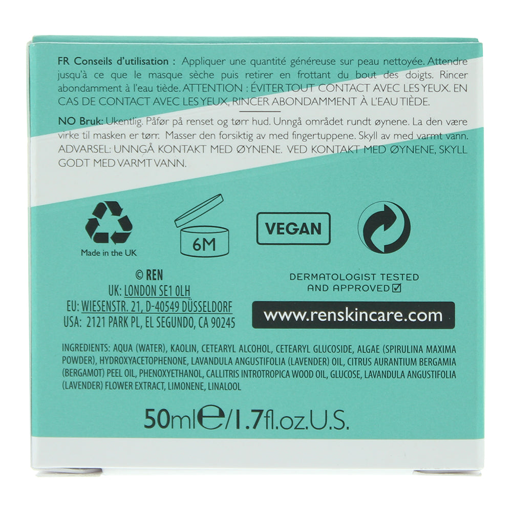 Ren Clearcalm Invisible Pores Detox Mask 50ml