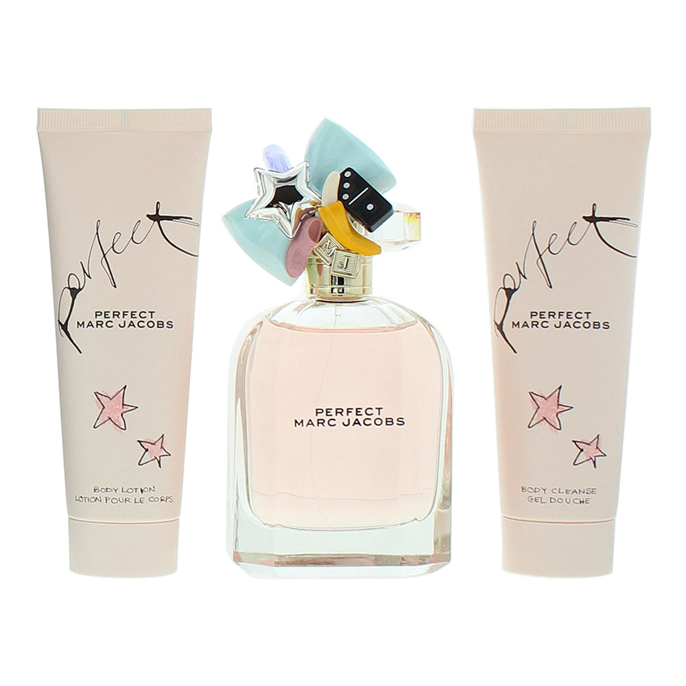 Marc Jacobs Perfect 3 Piece Gift Set: Eau de Parfum 100ml - Body Lotion 75ml - S - Product