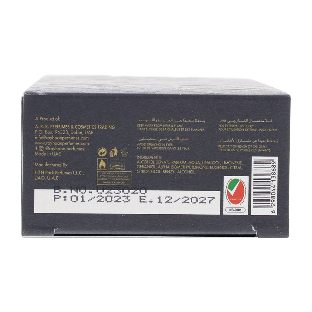 Rayhaan Back To Black Eau de Parfum 100ml
