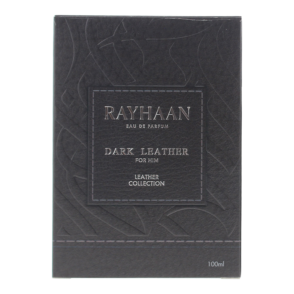 Rayhaan Dark Leather Eau de Parfum 100ml - Box