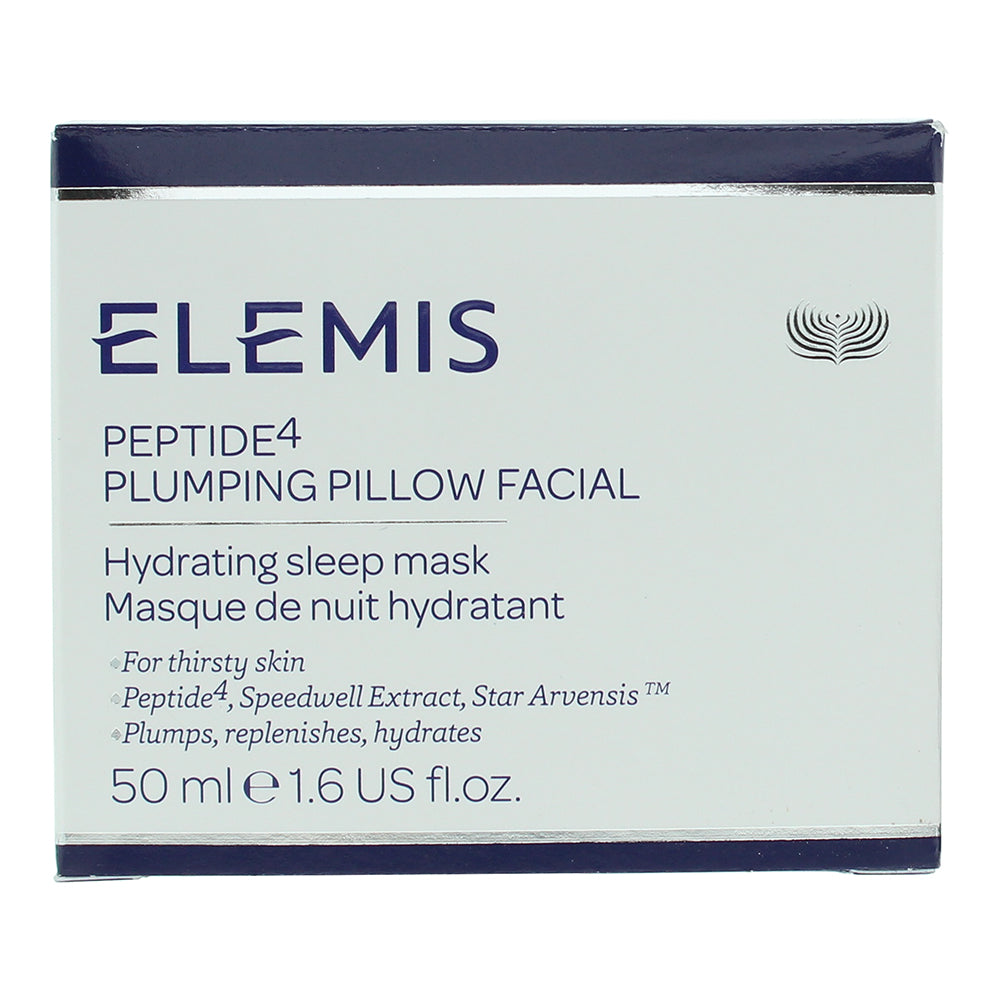 Elemis Peptide4 Plumping Pillow Facial Hydrating Sleep Mask 50ml - Box