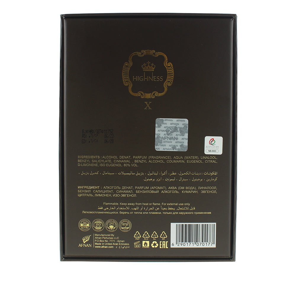 Afnan Highness X Brown Eau de Parfum 100ml