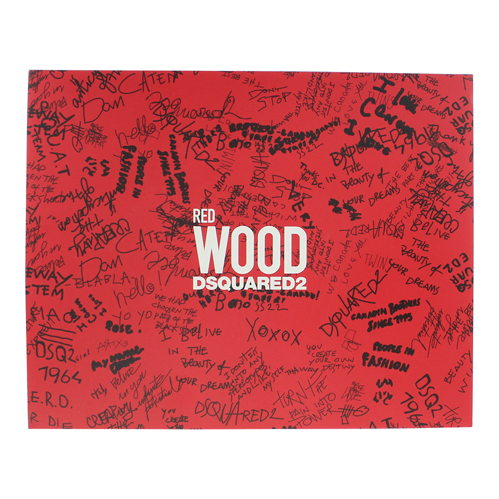 Dsquared2 Red Wood 3 Piece Gift Set: Eau de Toilette 50ml - Shower Gel 50ml - Bo - Box