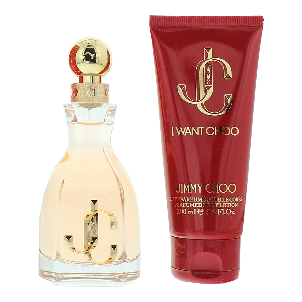 Jimmy Choo I Want Choo 2 Piece Gift Set: Eau de Parfum 60ml - Body Lotion 100ml - Product