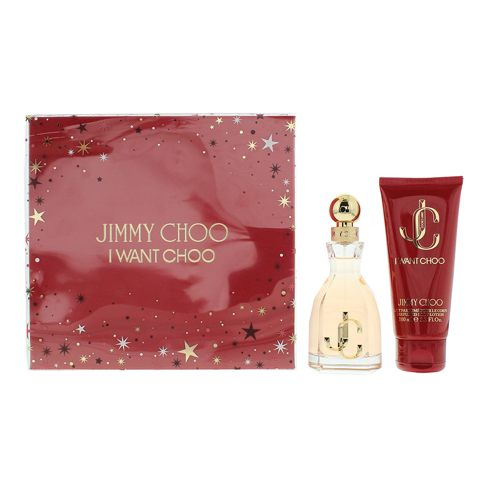 Jimmy Choo I Want Choo 2 Piece Gift Set: Eau de Parfum 60ml - Body Lotion 100ml