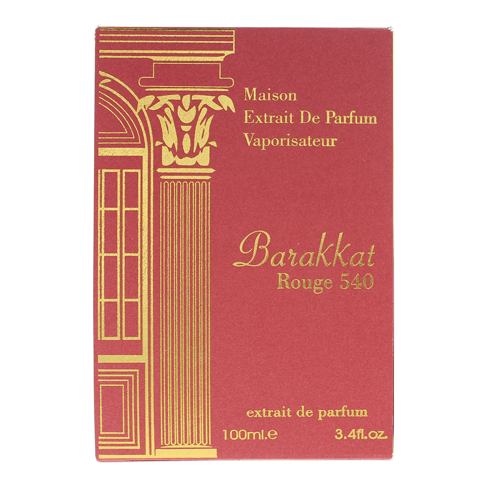 Maison Barakkat Rouge 540 Red Extrait de Parfum 100ml - Box