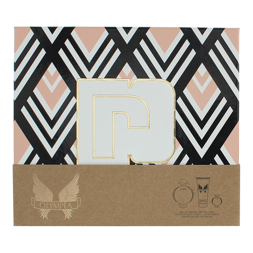 Paco Rabanne Olympéa 3 Piece Gift Set: Eau de Parfum 80ml - Eau de Parfum 6ml -  - Box