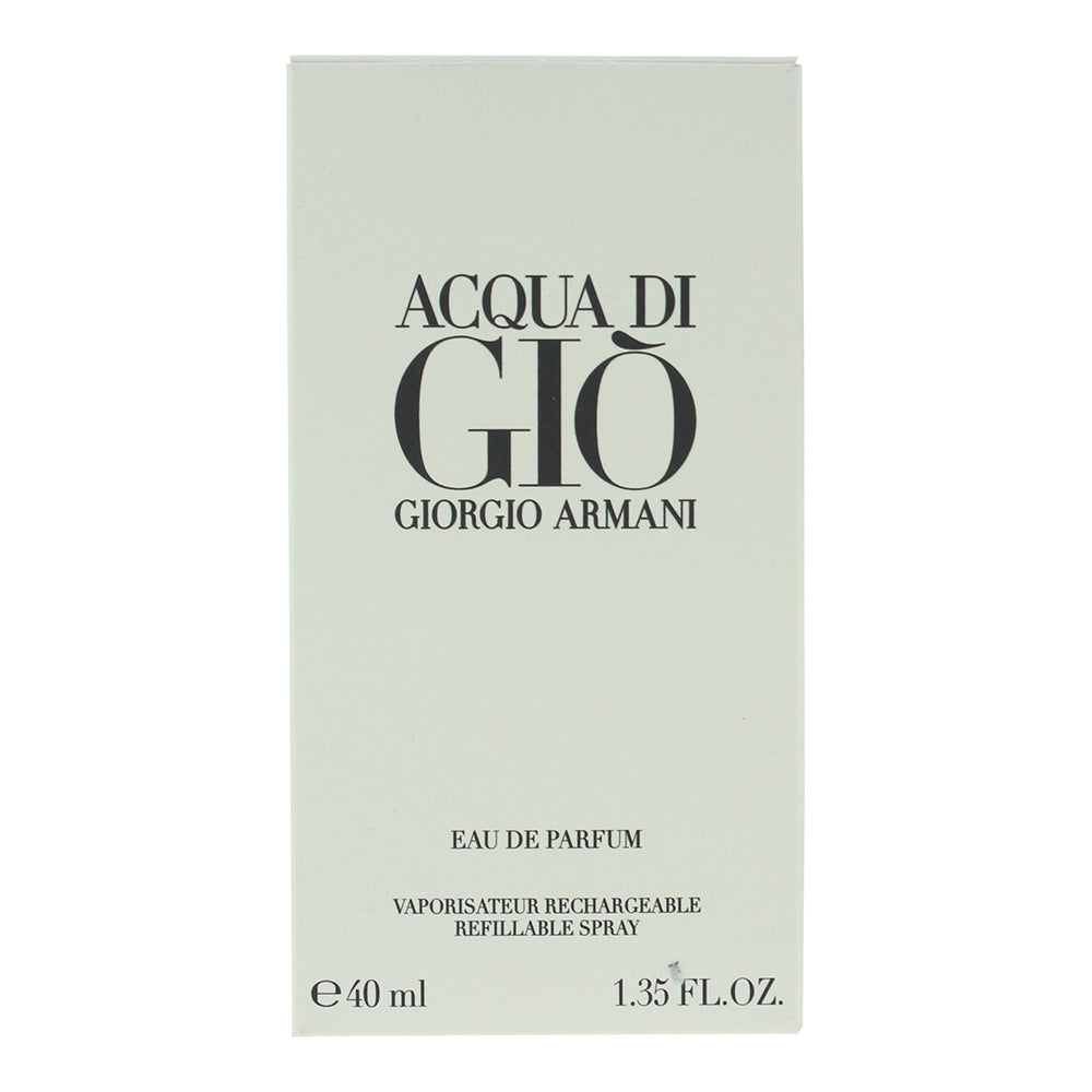 Giorgio Armani Acqua Di Giò Refillable Eau de Parfum 40ml - Box