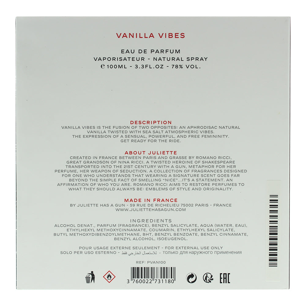 Juliette Has A Gun Vanilla Vibes Eau de Parfum 100ml