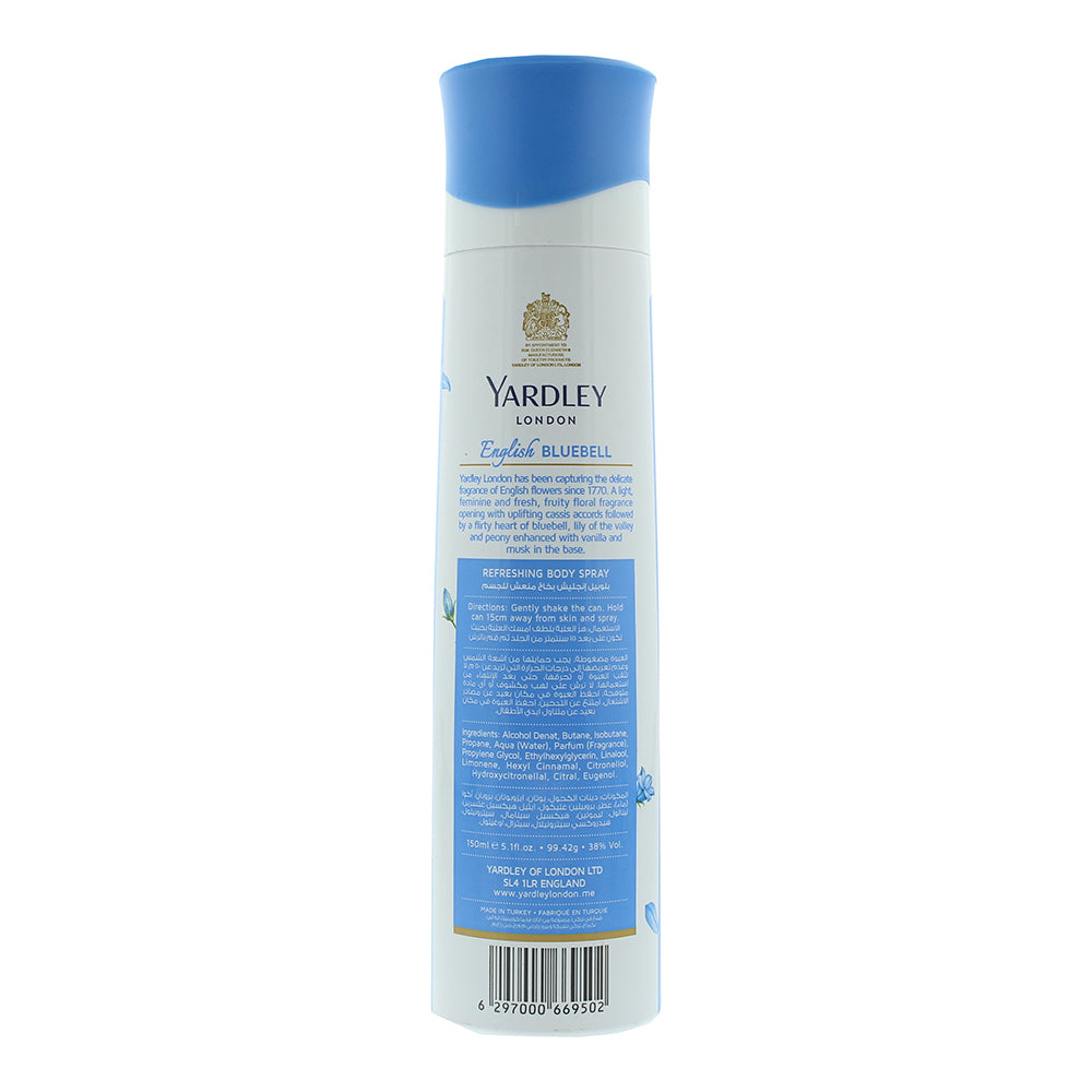 Yardley English Bluebell Body Spray 150ml