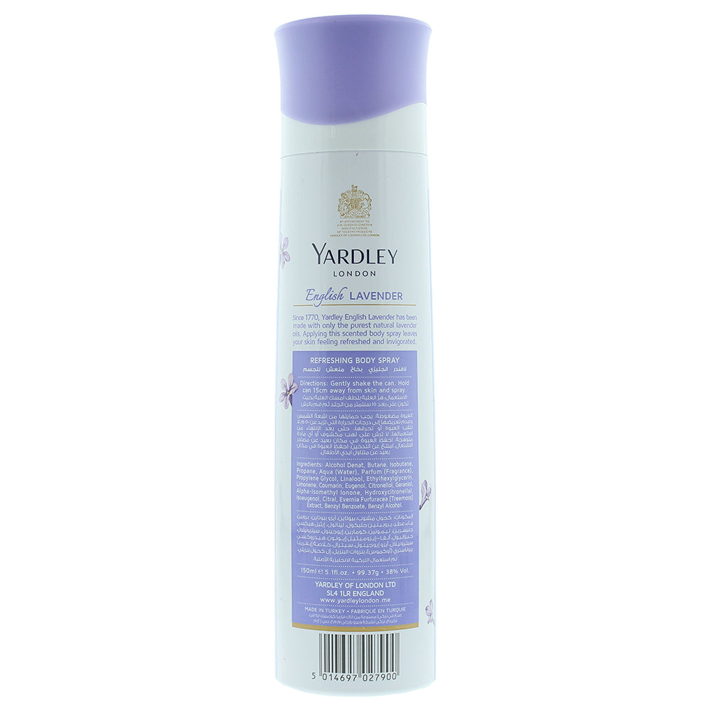 Yardley English Lavender Body Spray 150ml