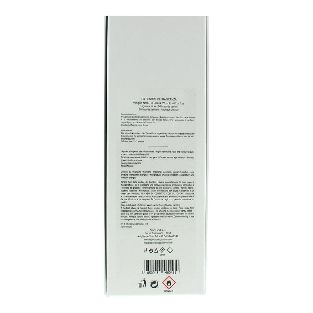Laboratorio Olfattivo Vaniglia Nera Diffuser 200ml