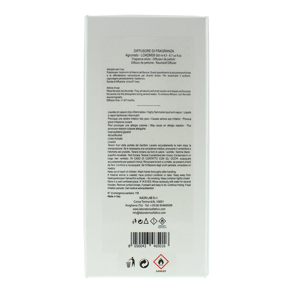 Laboratorio Olfattivo Agrumeto Diffuser 500ml