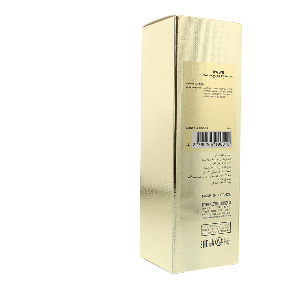 Mancera Paris Amber & Roses Eau de Parfum 60ml
