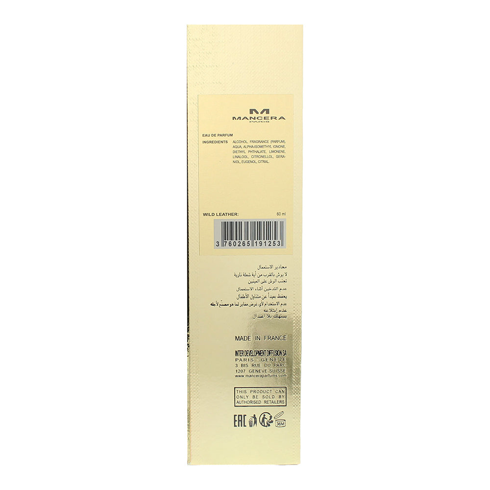 Mancera Paris Wild Leather Eau de Parfum 60ml