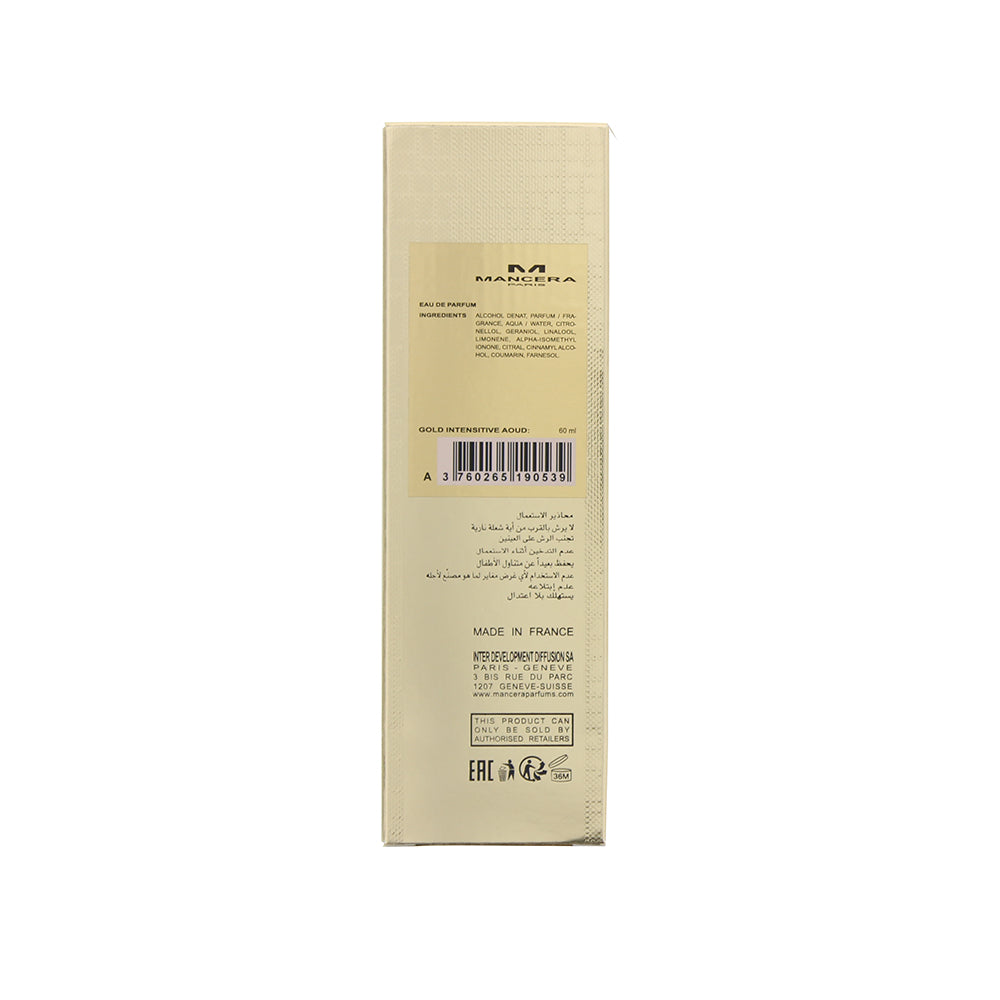 Mancera Paris Gold Intensitive Aouds Eau de Parfum 60ml