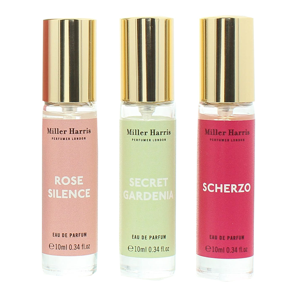 Miller Harris Floral & Sweet 3 Piece Gift Set: Eau de Parfum 3 x 10ml - Product