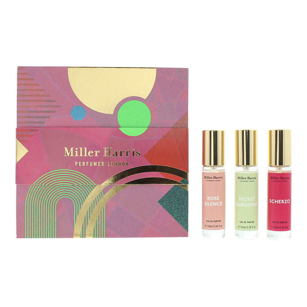 Miller Harris Floral & Sweet 3 Piece Gift Set: Eau de Parfum 3 x 10ml