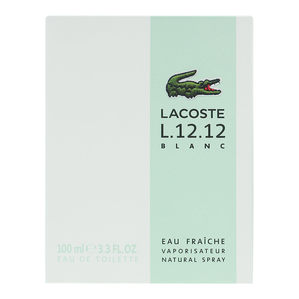 Lacoste Eau De Lacoste L.12.12 Blanc Eau Fraiche Eau de Toilette 100ml - Box