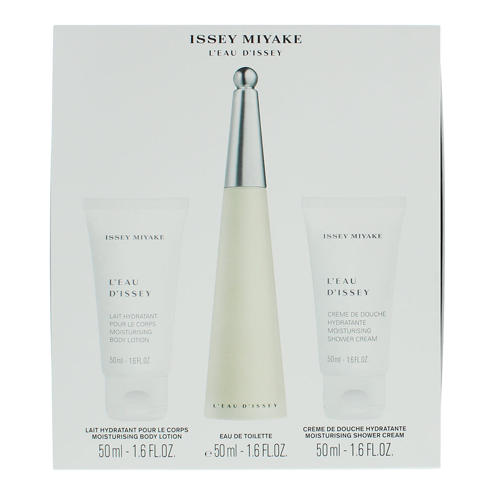 Issey Miyake Eau D'issey 3 Piece Gift Set: Eau de Toilette 50ml - Body Lotion 50 - Box