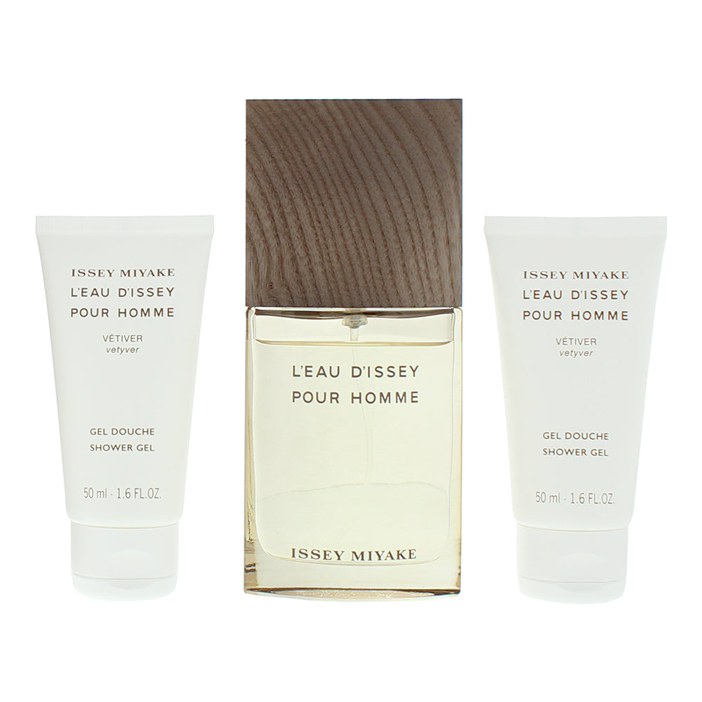 Issey Miyake L'eau D'issey Pour Homme Vétiver 3 Piece Gift Set: Eau de Toilette  - Product