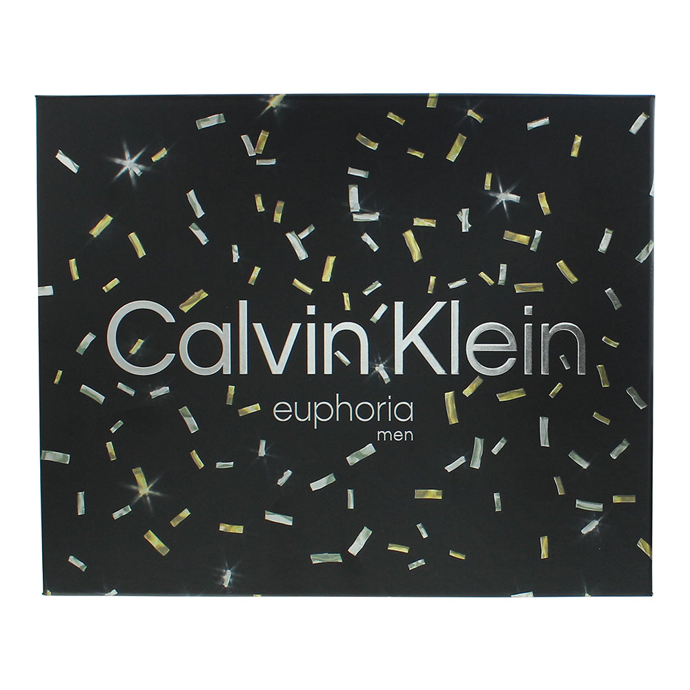 Calvin Klein Euphoria Men 3 Piece Gift Set: Eau de Toilette 100ml - Aftershave B