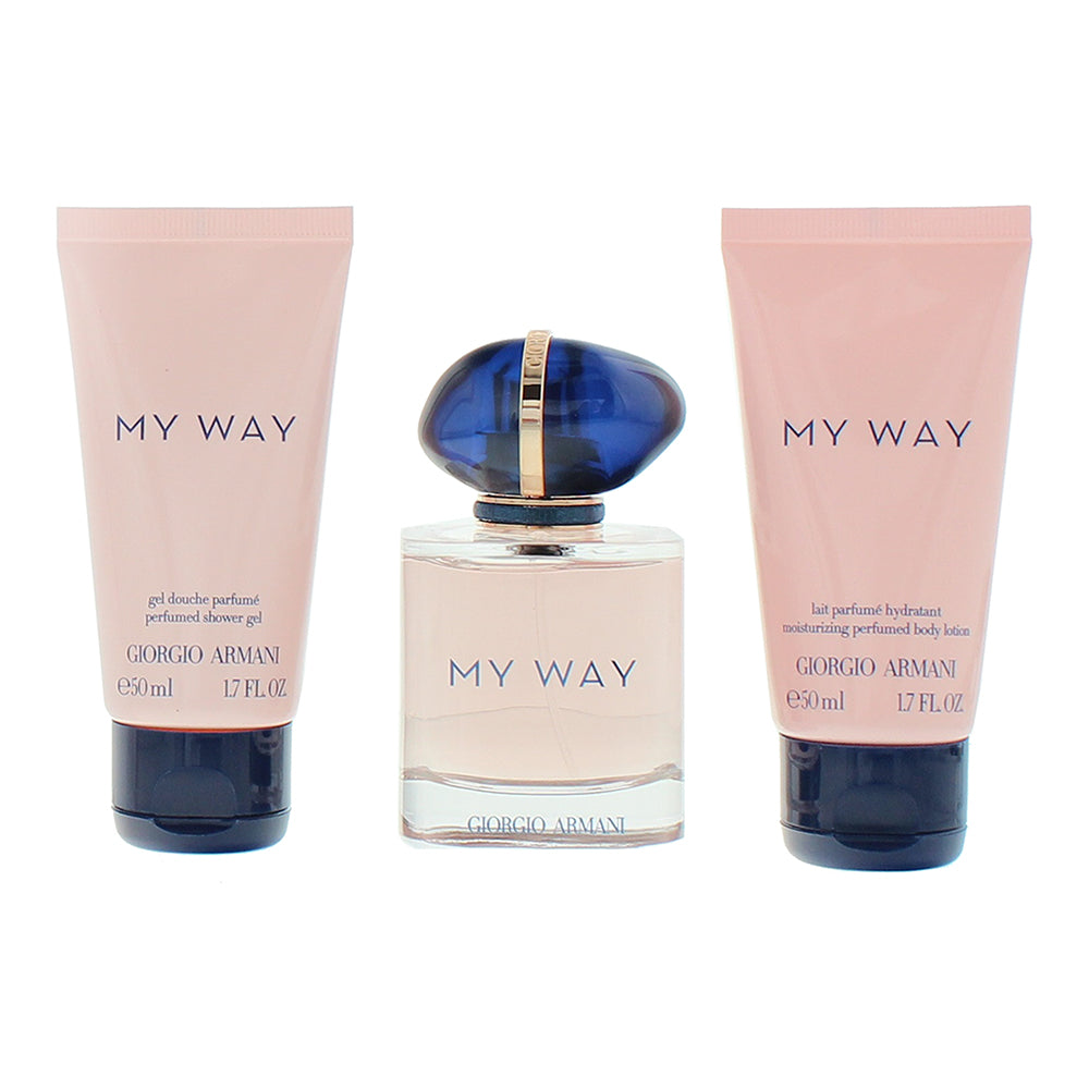 Giorgio Armani My Way 3 Piece Gift Set: Eau de Parfum 50ml - Shower Gel 50ml - B - Product