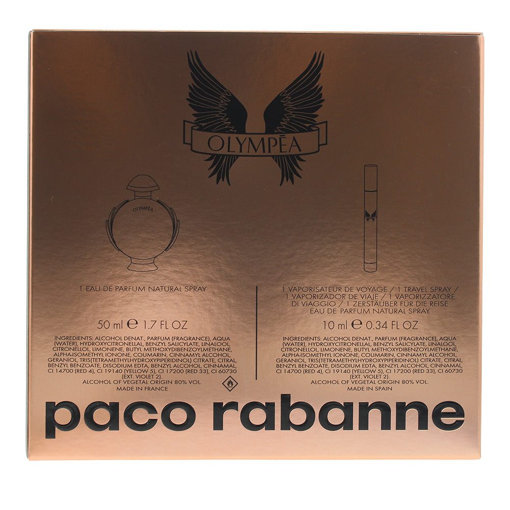 Paco Rabanne Olympéa 2 Piece Gift Set: Eau de Parfum 50ml - Eau de Parfum 10ml