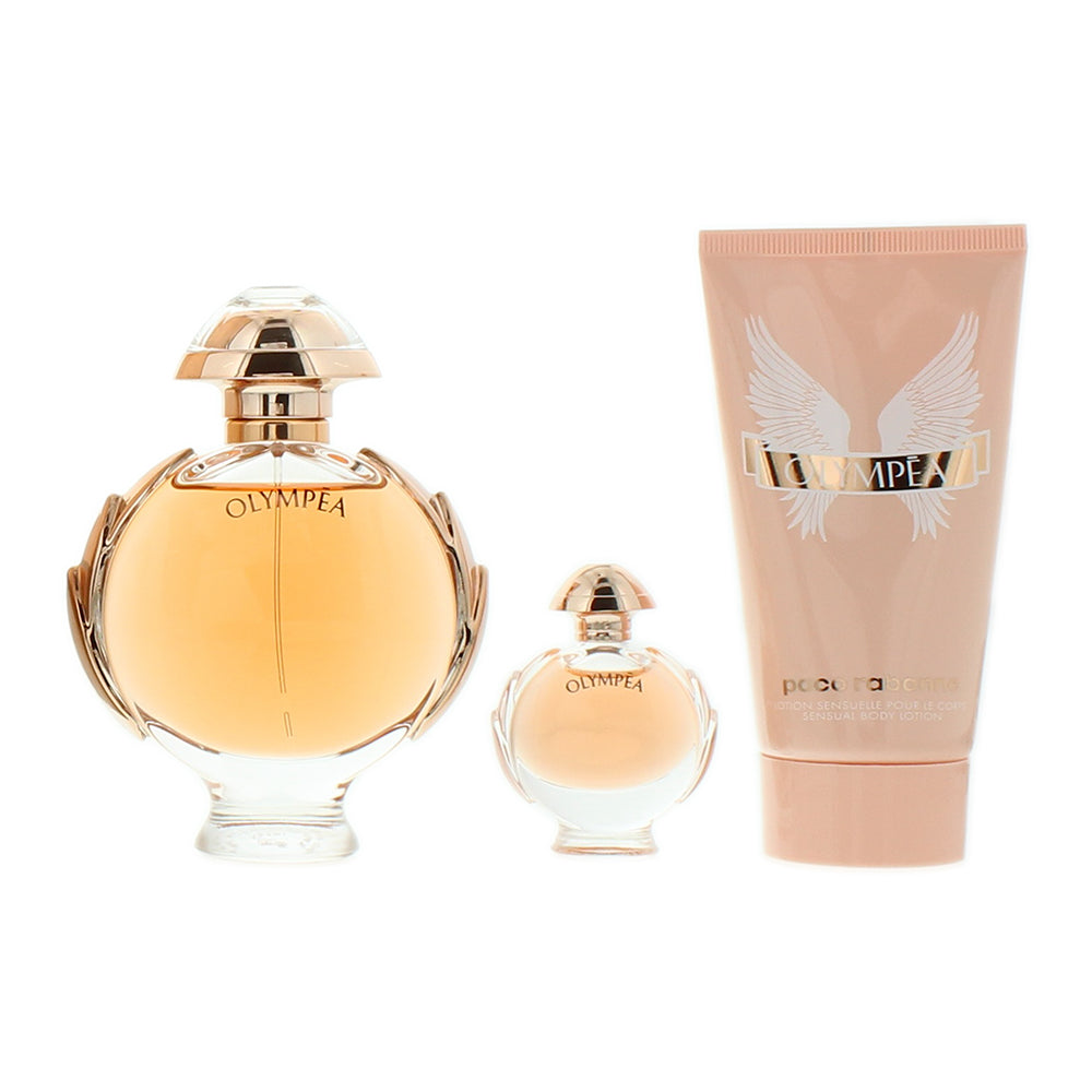 Paco Rabanne Olympéa 3 Piece Gift Set: Eau de Parfum 50ml - Eau de Parfum 6ml -  - Product