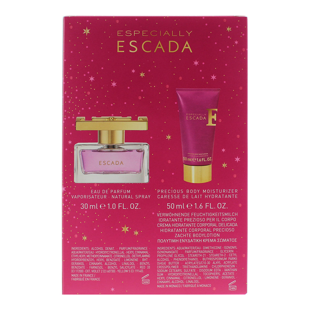 Escada Especially 2 Piece Gift Set: Eau de Parfum 30ml - Body Lotion 50ml