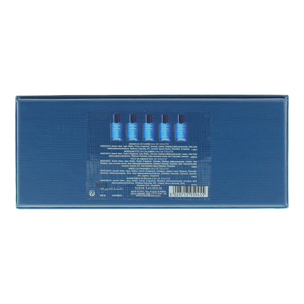 Acqua Di Parma Blu Mediterraneo Mirto Di Panarea Minature 5 Piece Gift Set: Eau