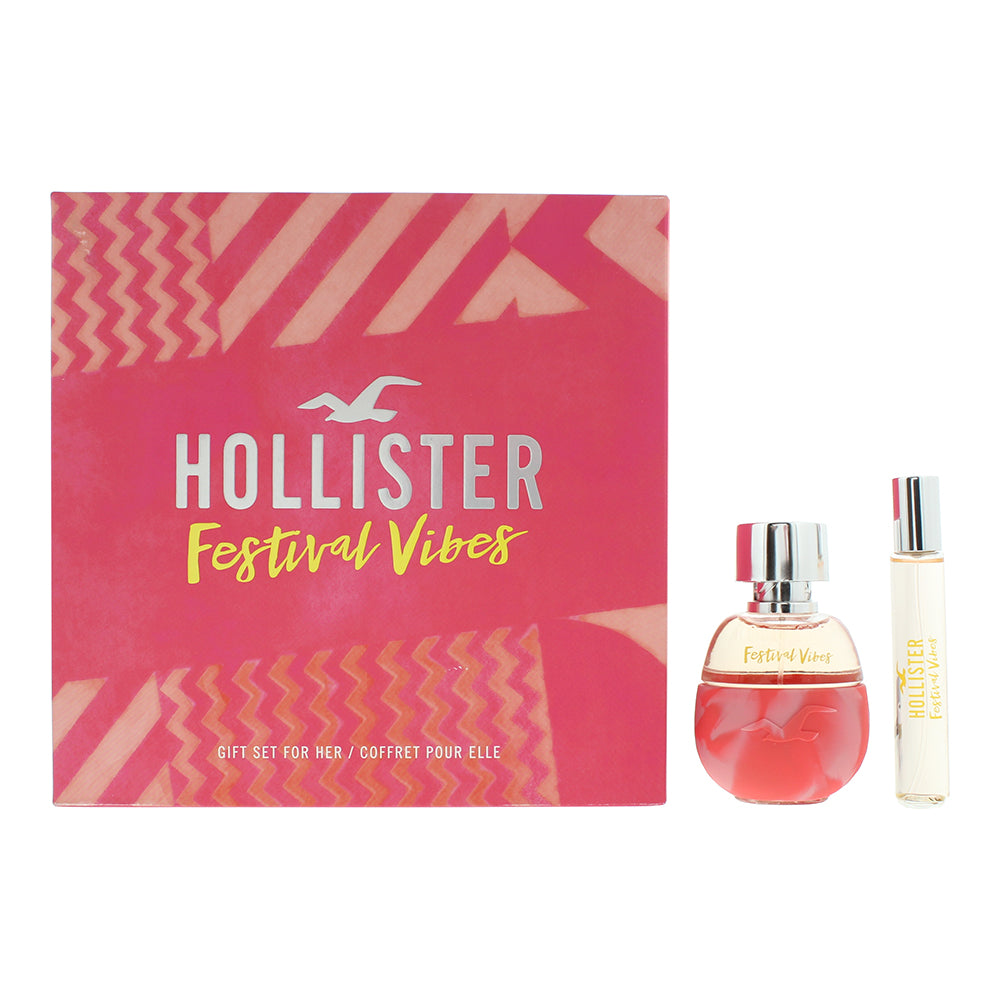 Hollister Festival Vibes 2 Piece Gift Set: Eau de Parfum 50ml - Eau de Parfum 15