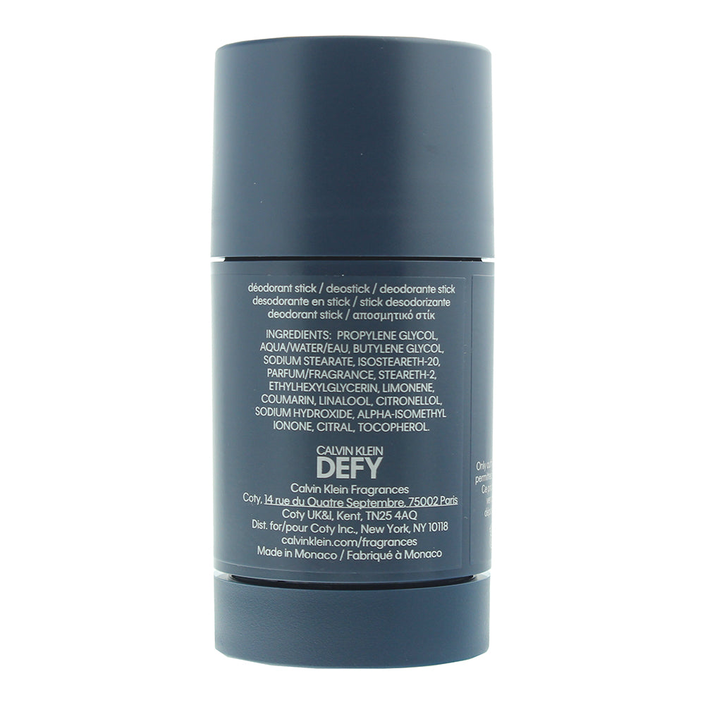 Calvin Klein Defy Deodorant Stick 75g