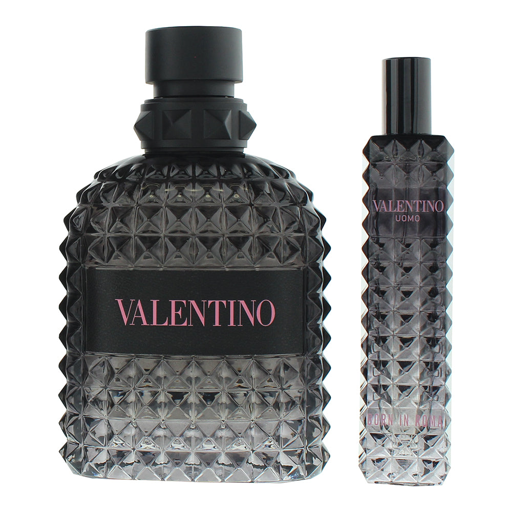 Valentino Born In Roma Uomo 2 Piece Gift Set: Eau de Toilette 100ml - Eau de Toi - Product