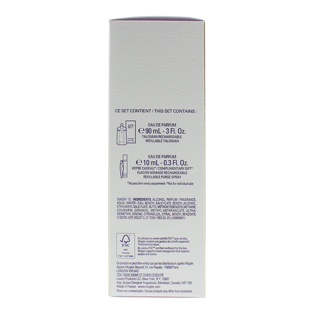 Mugler Alien 2 Piece Gift Set: Eau de Parfum 90ml - Eau de Parfum 10ml