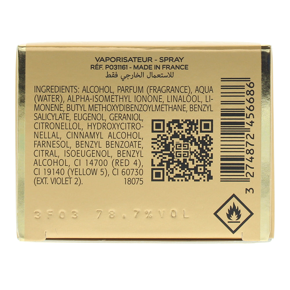 Givenchy Organza Eau de Parfum 100ml - Ingredients