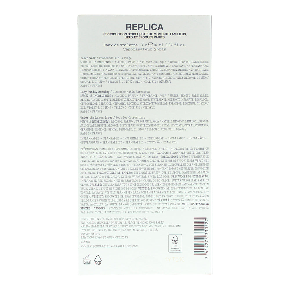 Maison Margiela Replica Discovery 3 Piece Gift Set: Eau de Toilette 3 x 10ml