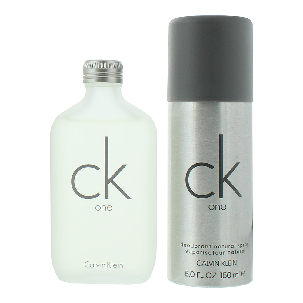 Calvin Klein Ck One 2 Piece Gift Set: Eau de Toilette 100ml - Deodorant Spray 15 - Product