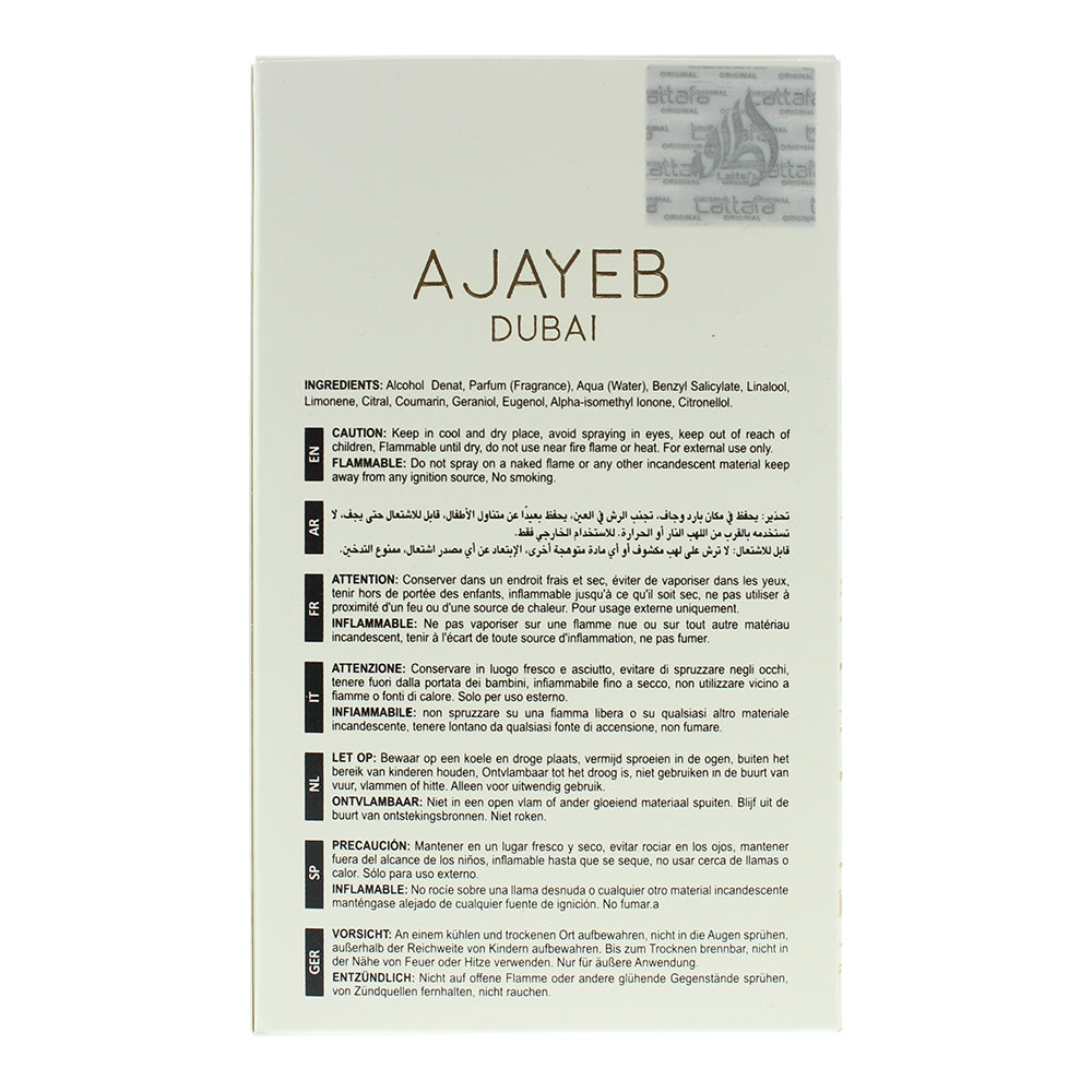 Lattafa Ajayeb Dubai Portrait Eau de Parfum 100ml