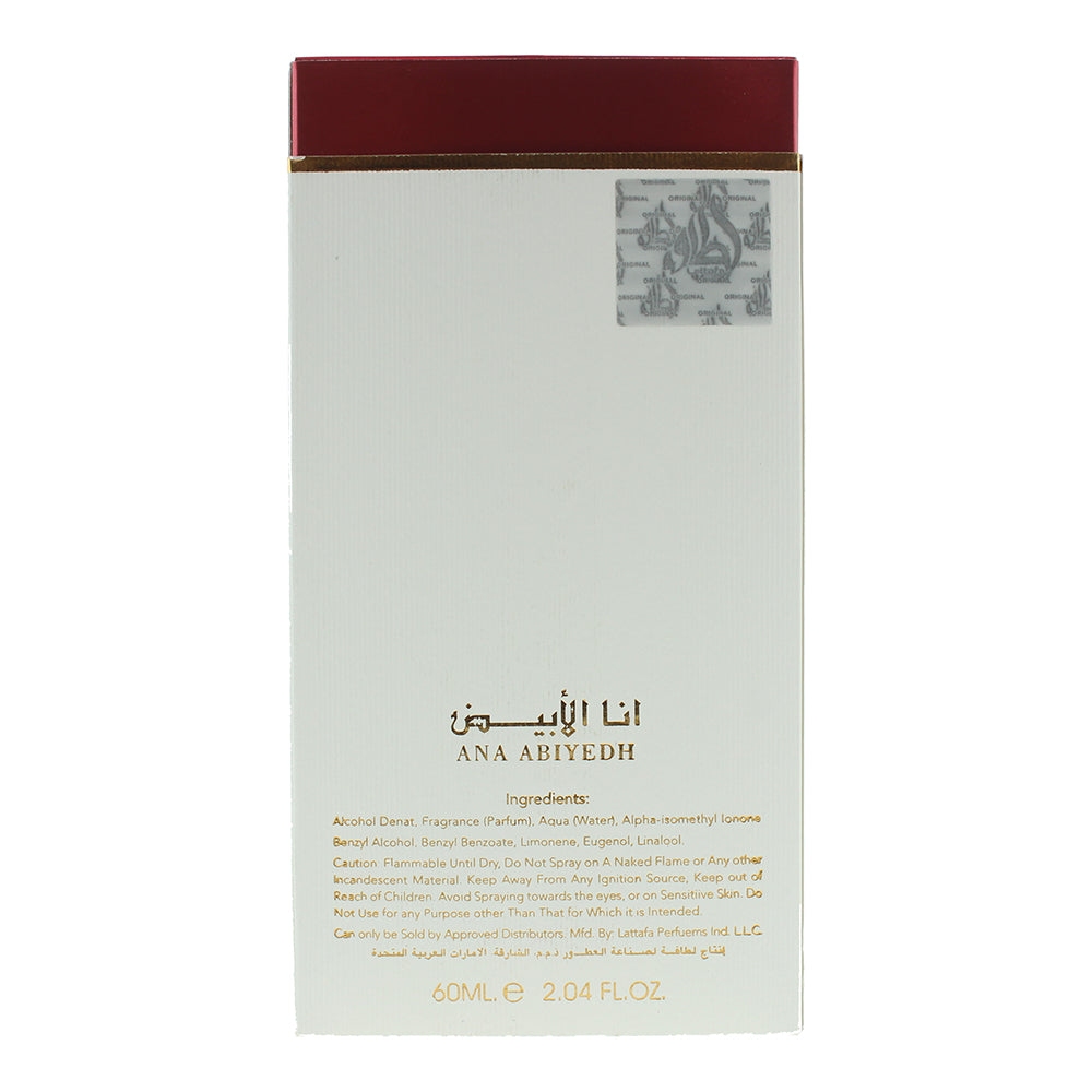 Lattafa Ana Abiyedh Rouge Eau de Parfum 60ml