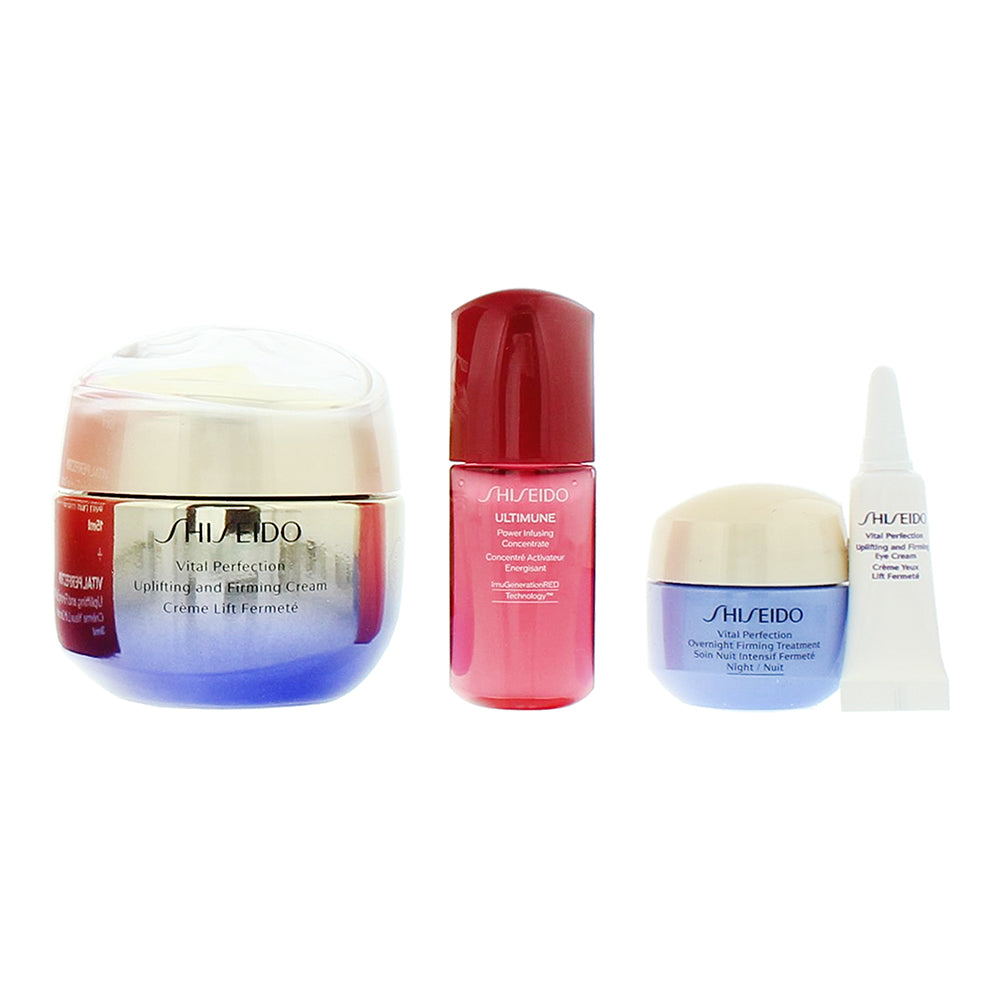 Shiseido Vital Perfection 4 Piece Gift Set: Cream 50ml - Treatment 15ml - Concen - Product