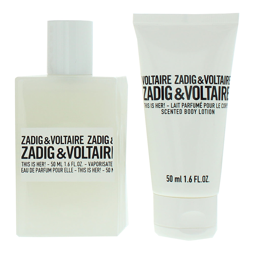 Zadig & Voltaire This Is Her! 2 Piece Gift Set: Eau de Parfum 50ml - Body Lotion - Product
