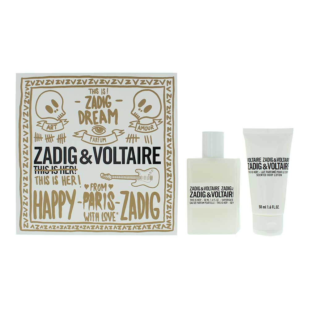 Zadig & Voltaire This Is Her! 2 Piece Gift Set: Eau de Parfum 50ml - Body Lotion