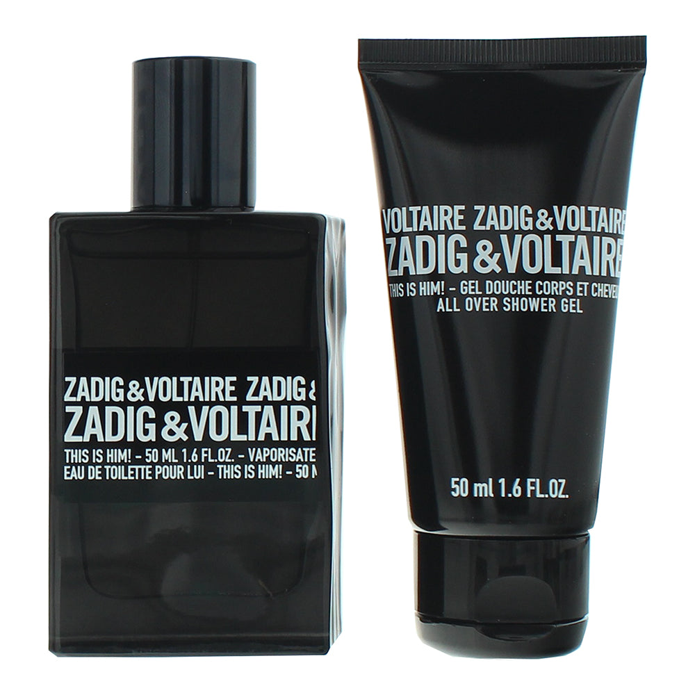Zadig & Voltaire This Is Him! 2 Piece Gift Set: Eau de Toilette 50ml - Shower Ge - Product