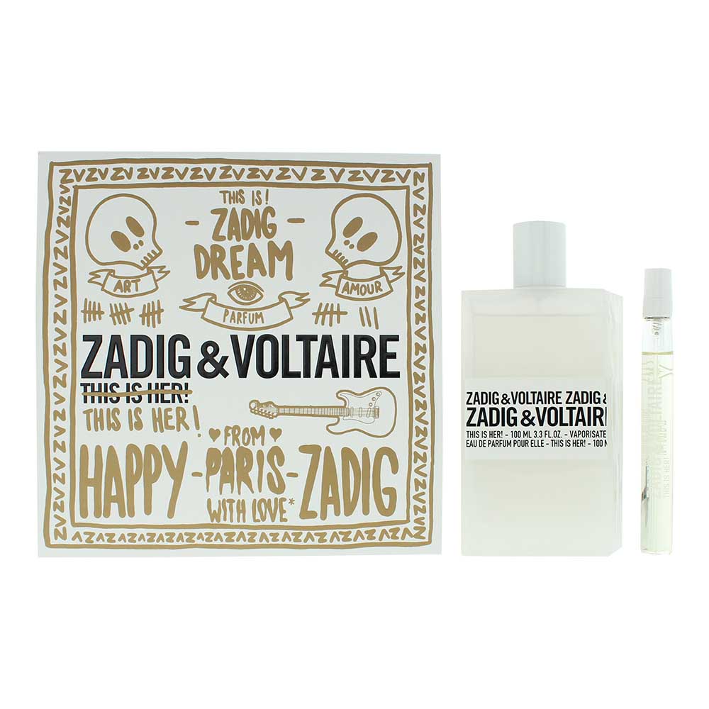 Zadig & Voltaire This Is Her! 2 Piece Gift Set: Eau de Parfum 100ml - Eau de Par